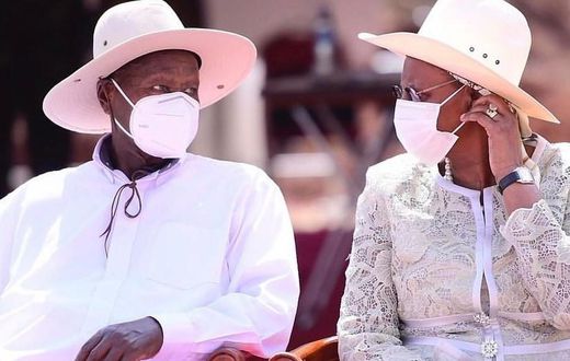 President Yoweri Museveni and his wife Janet