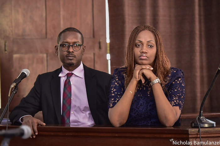 Mathew Kanyamunyu and Cynthia-Munangwari in court