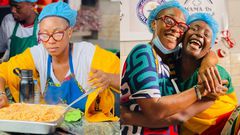 Celebrities like the comedian Anne Kansiime came to Kira to support Mama D. Image credit: @baronedgar8 (Twitter); @Mama_d256 (Twitter).