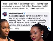 Doreen Kabareebe goes bare knuckles on Rema: There is no decency in having kids with different baby daddies