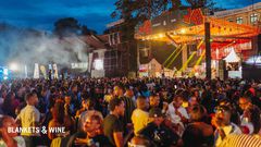 Revelers turned up in larger numbers, despite the weather (Photo by Blankets & Wine)