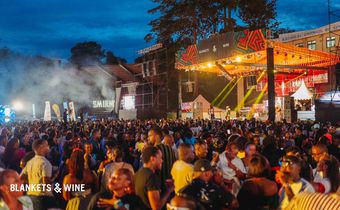 Revelers turned up in larger numbers, despite the weather (Photo by Blankets & Wine)