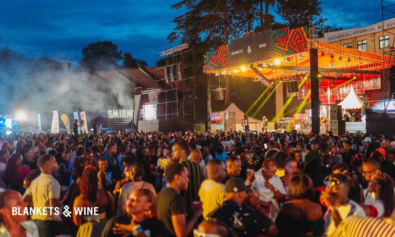 Revelers turned up in larger numbers, despite the weather (Photo by Blankets & Wine)