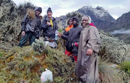 Rwenzori mountain climbers