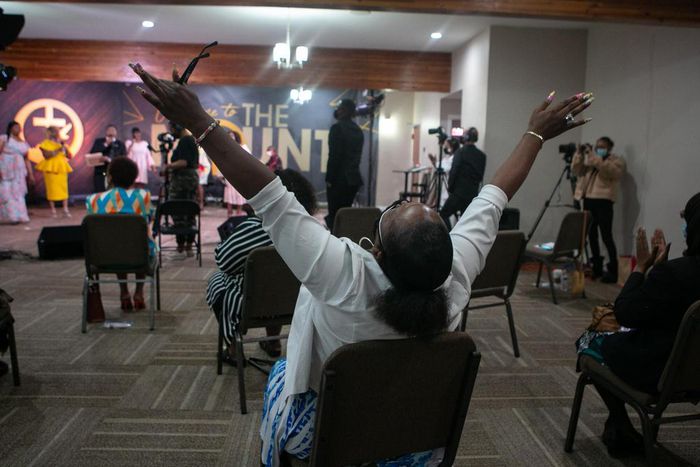 Black people in church [LA Times]