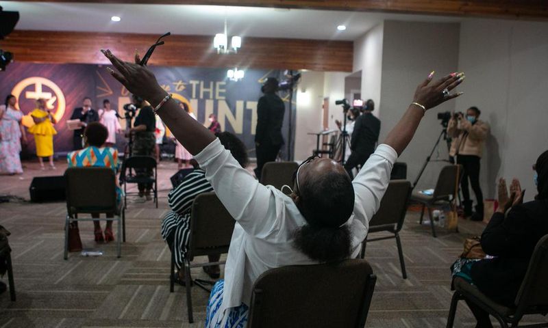 Black people in church [LA Times]