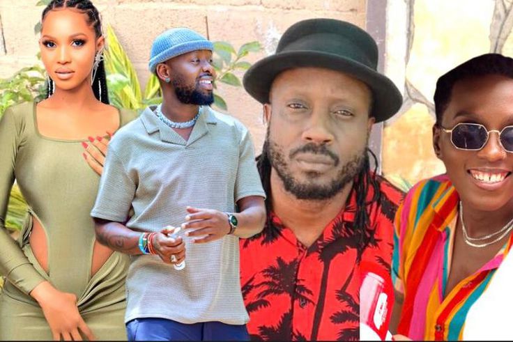 L-R: Spice Diana, Eddy Kenzo, Bebe Cool, Azawi and Jose Chameleone