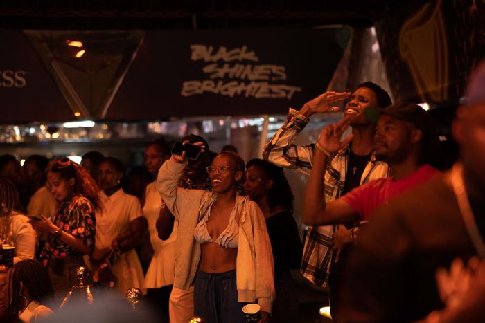 Revelers enjoying the event