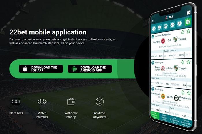 The 22Bet app offers users all the tools necessary for a smooth betting experience.