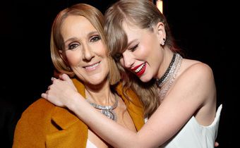 Cline Dion and Taylor Swift at the 2024 Grammy Awards.Kevin Mazur/Getty Images for The Recording Academy
