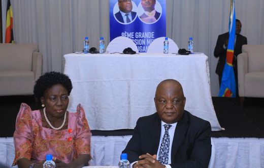 Ministers Hon Rebecca Kadaga, and Antipas Nyamwisi
