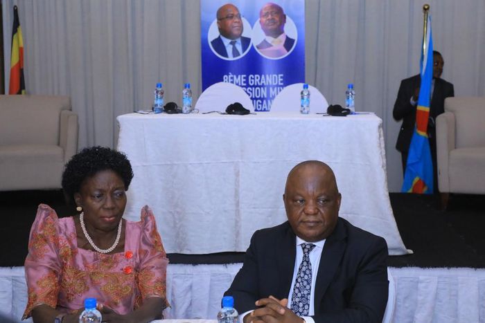 Ministers Hon Rebecca Kadaga, and Antipas Nyamwisi