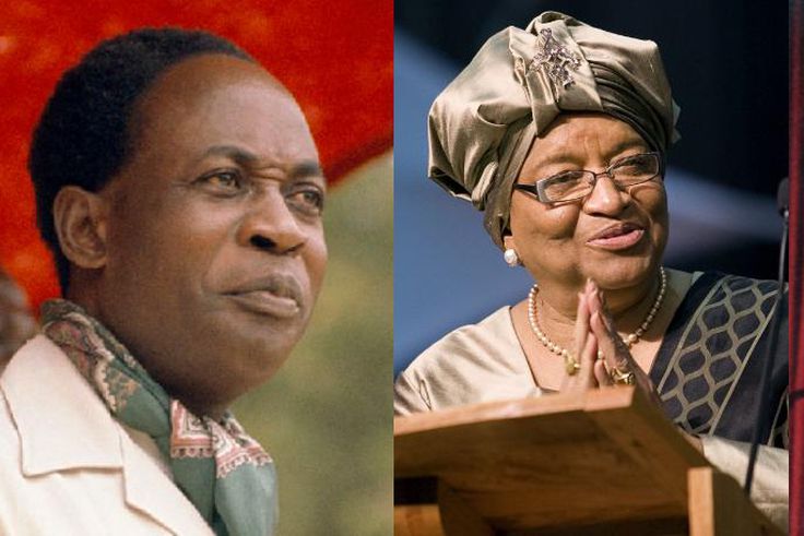 Dr Kwame Nkrumah, Ellen Johnson Sirleaf and Haile Selassie