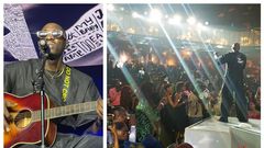 Bien perfoming live at the Kampala Serena Hotel on Thursday, Feb 15