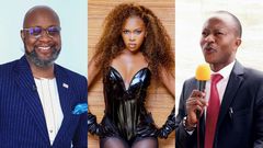 Samson Kasumba, Sheilah Gashumba and Frank Gashumba