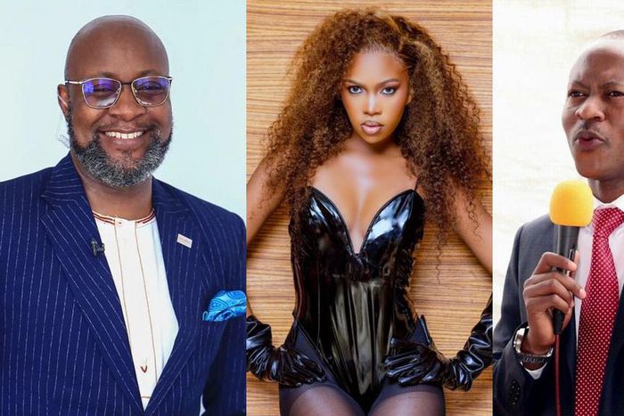 Samson Kasumba, Sheilah Gashumba and Frank Gashumba