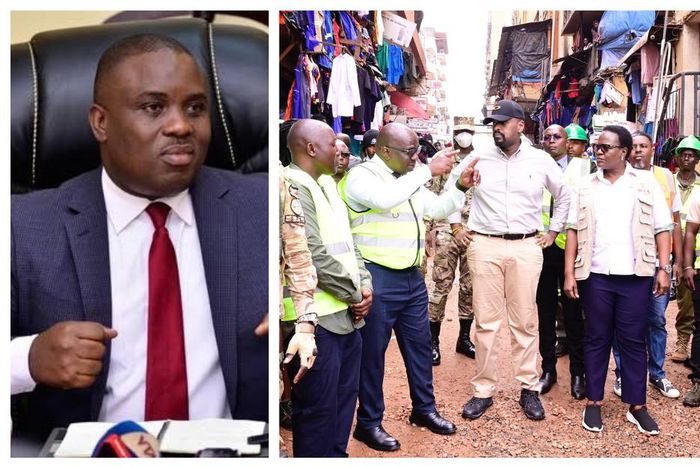 Lord Mayor Erias Lukwago was furious as Gen Muhoozi Kainerugaba toured Kampala roads on Tuesday