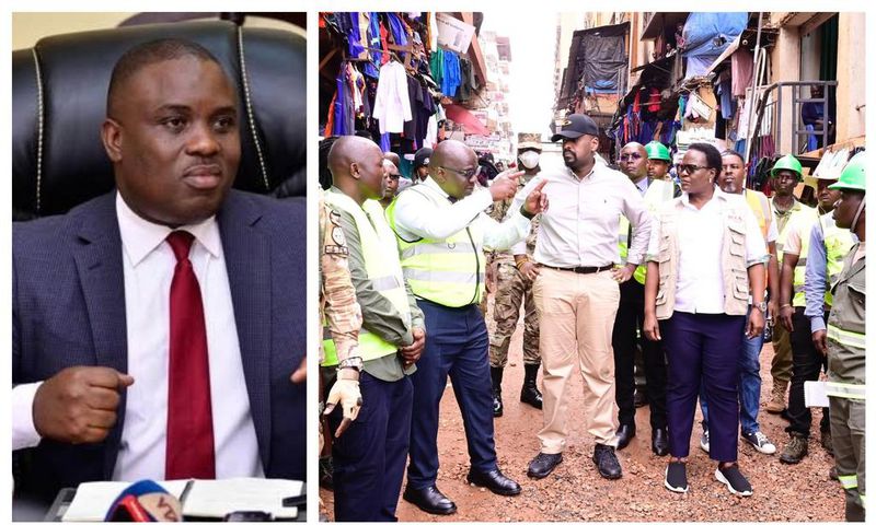 Lord Mayor Erias Lukwago was furious as Gen Muhoozi Kainerugaba toured Kampala roads on Tuesday