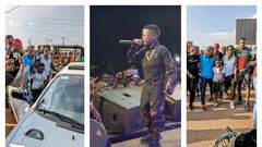 Champion Ogudo was on Stage in Luwero last night, just hours after a heroic return form Kawempe