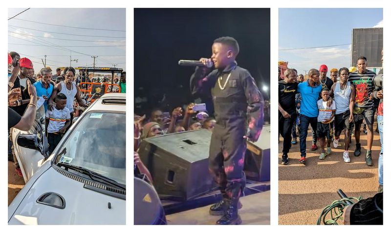 Champion Ogudo was on Stage in Luwero last night, just hours after a heroic return form Kawempe