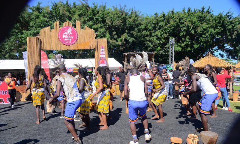 The cultural village showcased Uganda's diverse cultural experiences through food, fashion, music, and dance