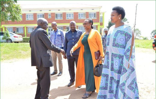 Hon Alice Kaboyo on arrival in Kyegegwa district
