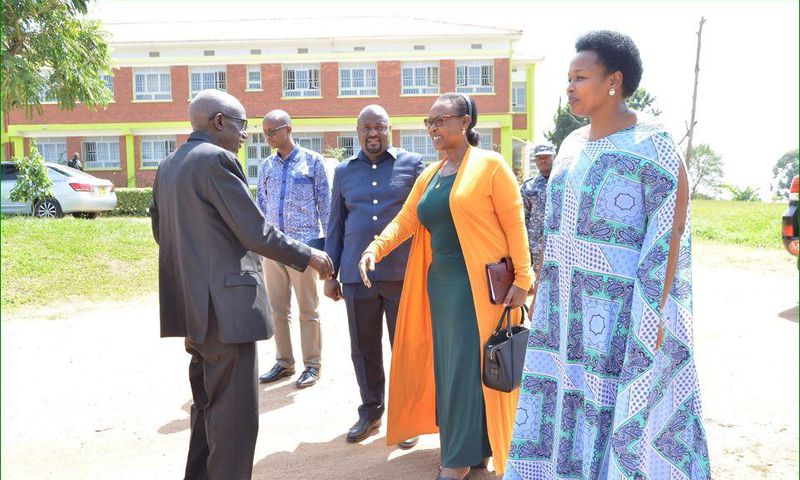 Hon Alice Kaboyo on arrival in Kyegegwa district