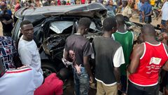 The car crash scene