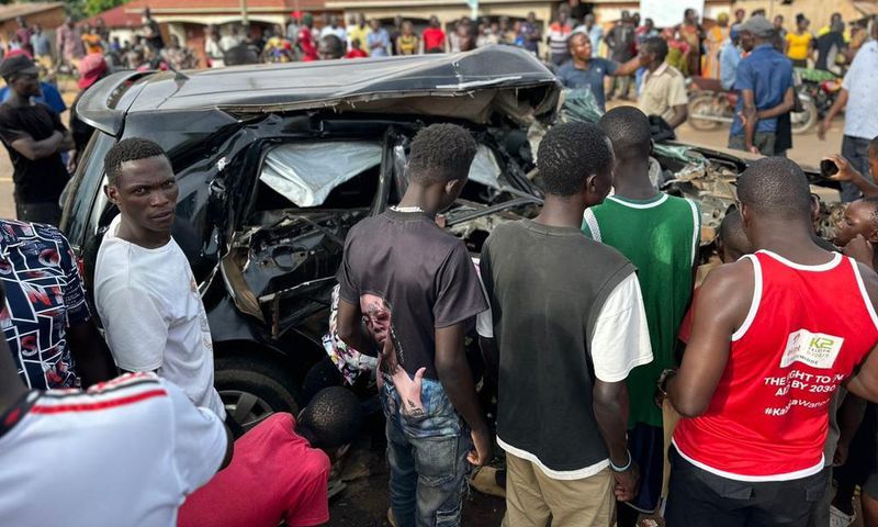 The car crash scene