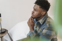 A man thinking