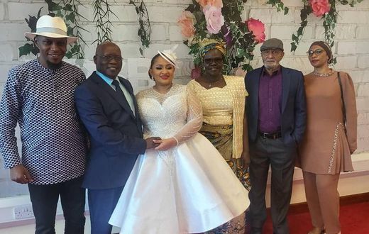 Aisha Alibhai and Gabriel Ajedra and their families