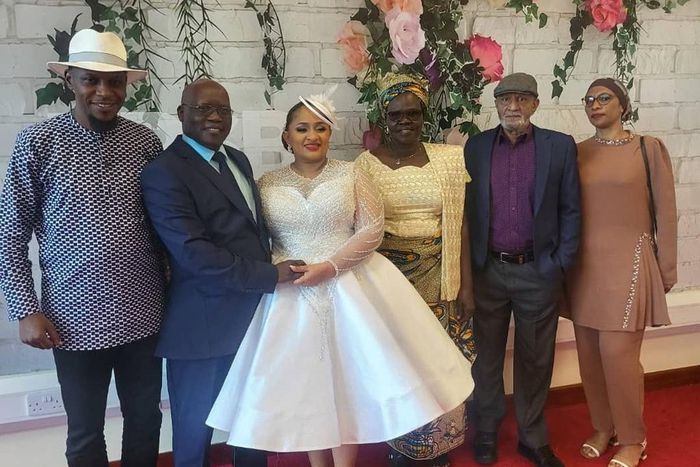 Aisha Alibhai and Gabriel Ajedra and their families