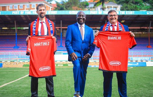 Vipers new coaches with Mulindwa