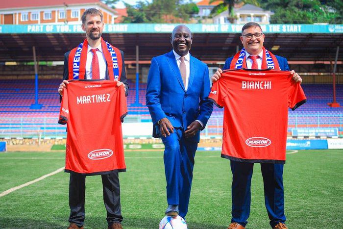 Vipers new coaches with Mulindwa