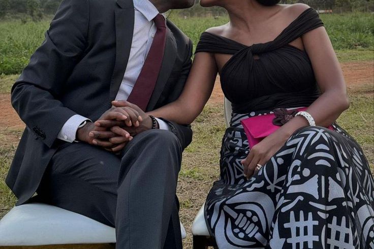 Andrew Mwenda with wife Fifi