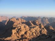 Mountains around Mt Sinaï, view from Mt Sinaï/COURTESY/Geoffroy Grelot