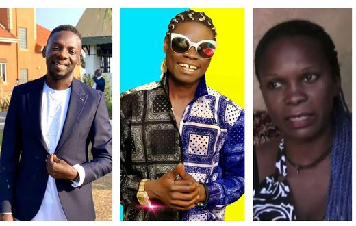 Clever J (c) while at Pastor Bugembe's church said his wife left him because he was broke