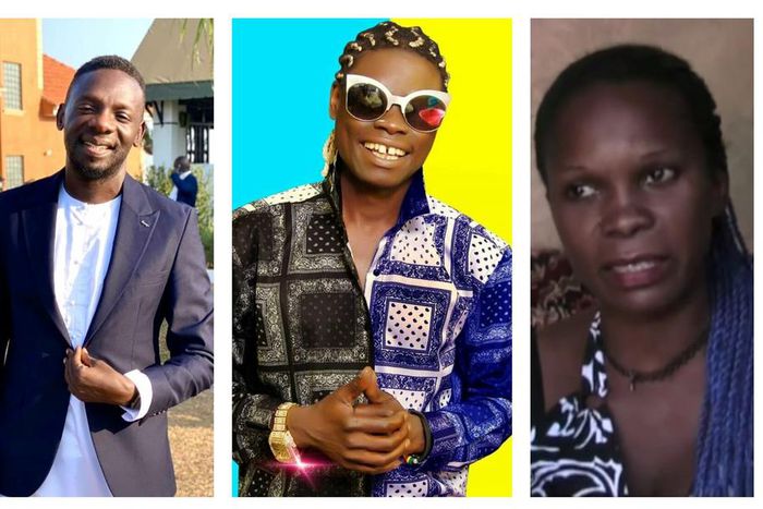 Clever J (c) while at Pastor Bugembe's church said his wife left him because he was broke