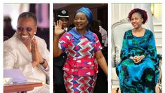 Uganda's Janet Museveni , Mutinta Hichilema of Zambia and Fatima Jabbe-Bio, the First Lady of Sierra Leone are on the list