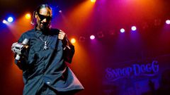 Snoop Dogg during a stage performance (Photo credit: Weedmaps)