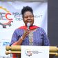 Energy Minister Ruth Nankabirwa speaking at the launch of the IEC in Kampala on Feb 27, 2023
