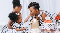 Rema Namakula with her children