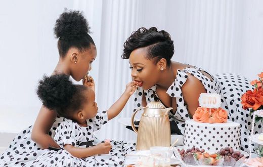 Rema Namakula with her children