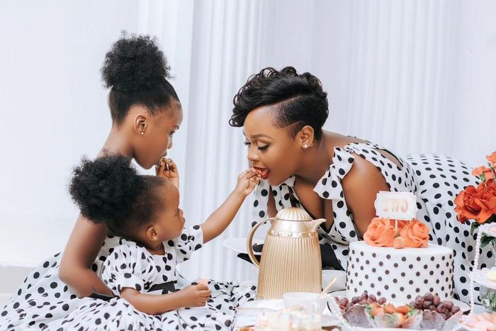 Rema Namakula with her children