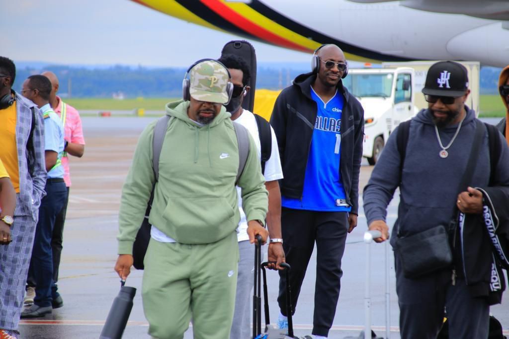 The group members arrived on a Uganda Airlines flight