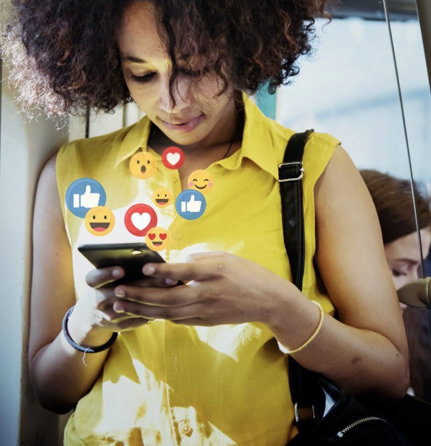 A lady on social media (Credit: Google)