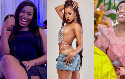 Juliana Kanyomozi, Sheebah Karungi and Lydia Jazmine