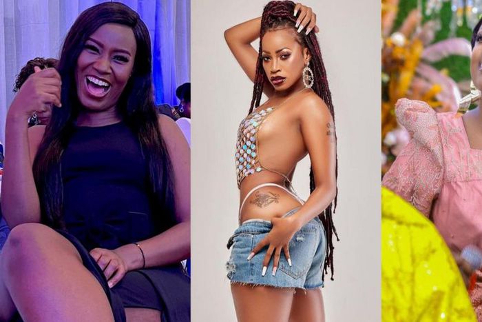 Juliana Kanyomozi, Sheebah Karungi and Lydia Jazmine