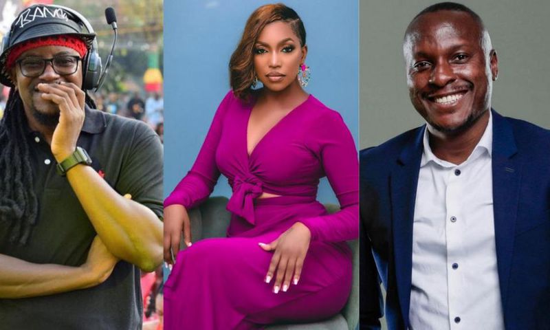 Benon Mugumbya, Irene Ntale and Julius Kyazze