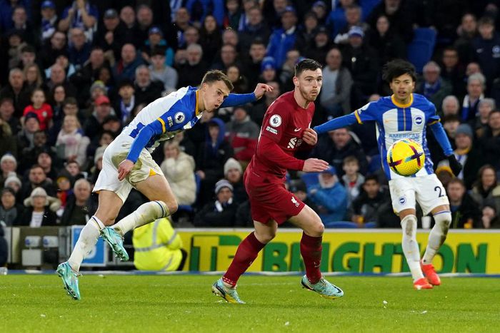 Liverpool fell to a 3-0 defeat against Brighton in the Premier League
